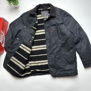 Levi's Men's Sherpa Engineer's Coat - Sky Captain